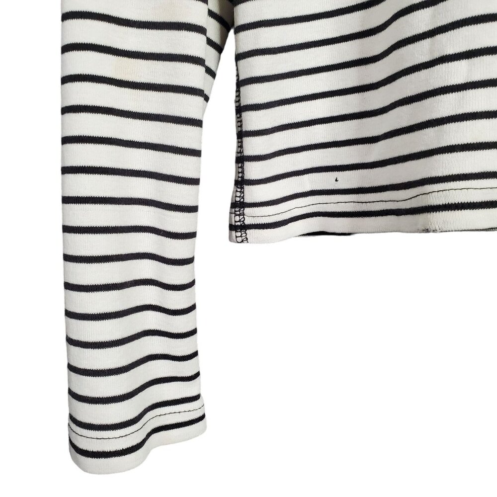 RL Polo Jeans Juniors Sz XL Turtleneck Flag Logo Lightweight Cotton Knit Striped - Picture 8 of 9